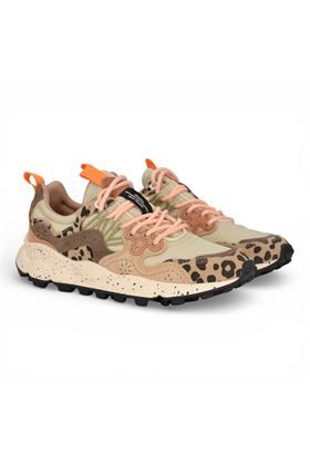 Sneaker donna Flower Mountain in camoscio e tessuto multicolore. FLOWER MOUNTAIN | YAMANO3W-1E53